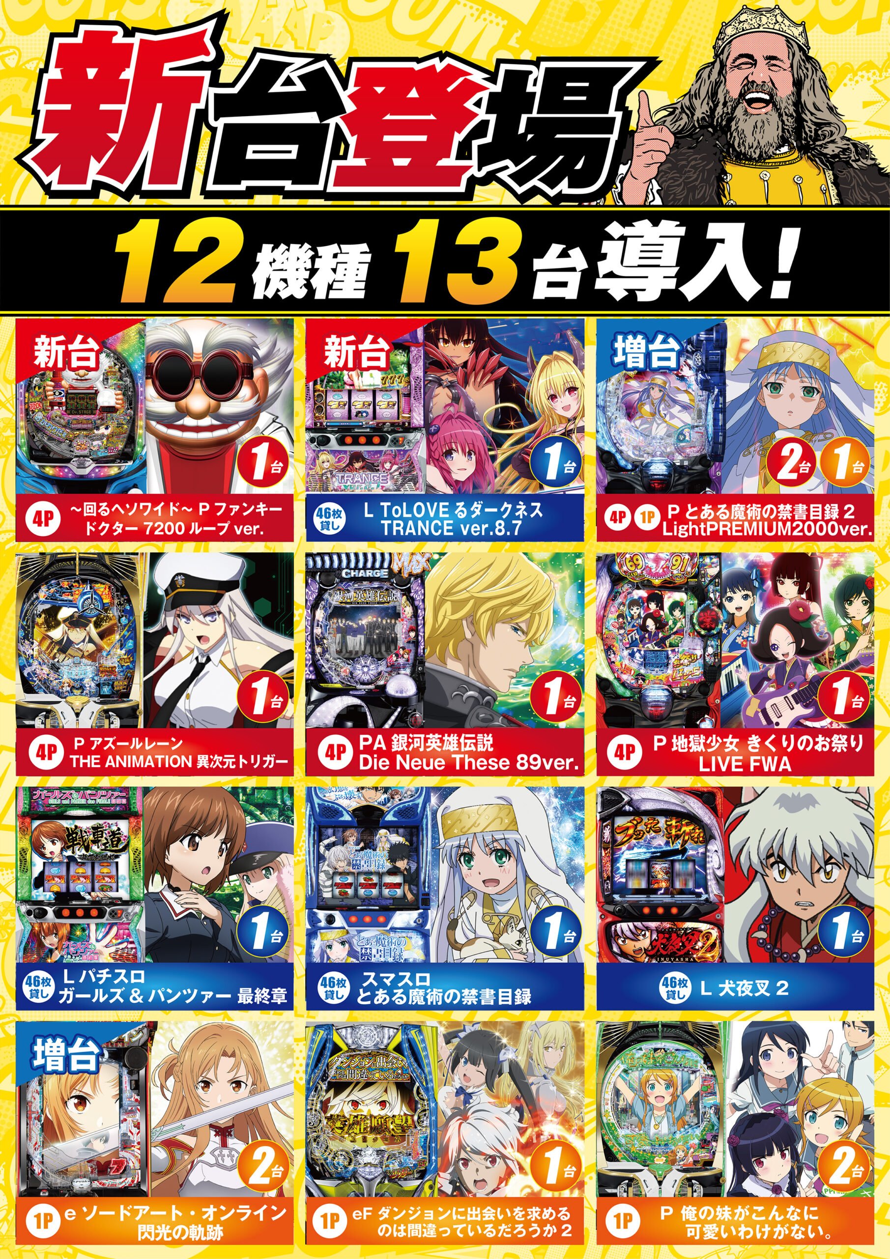 新台導入済み