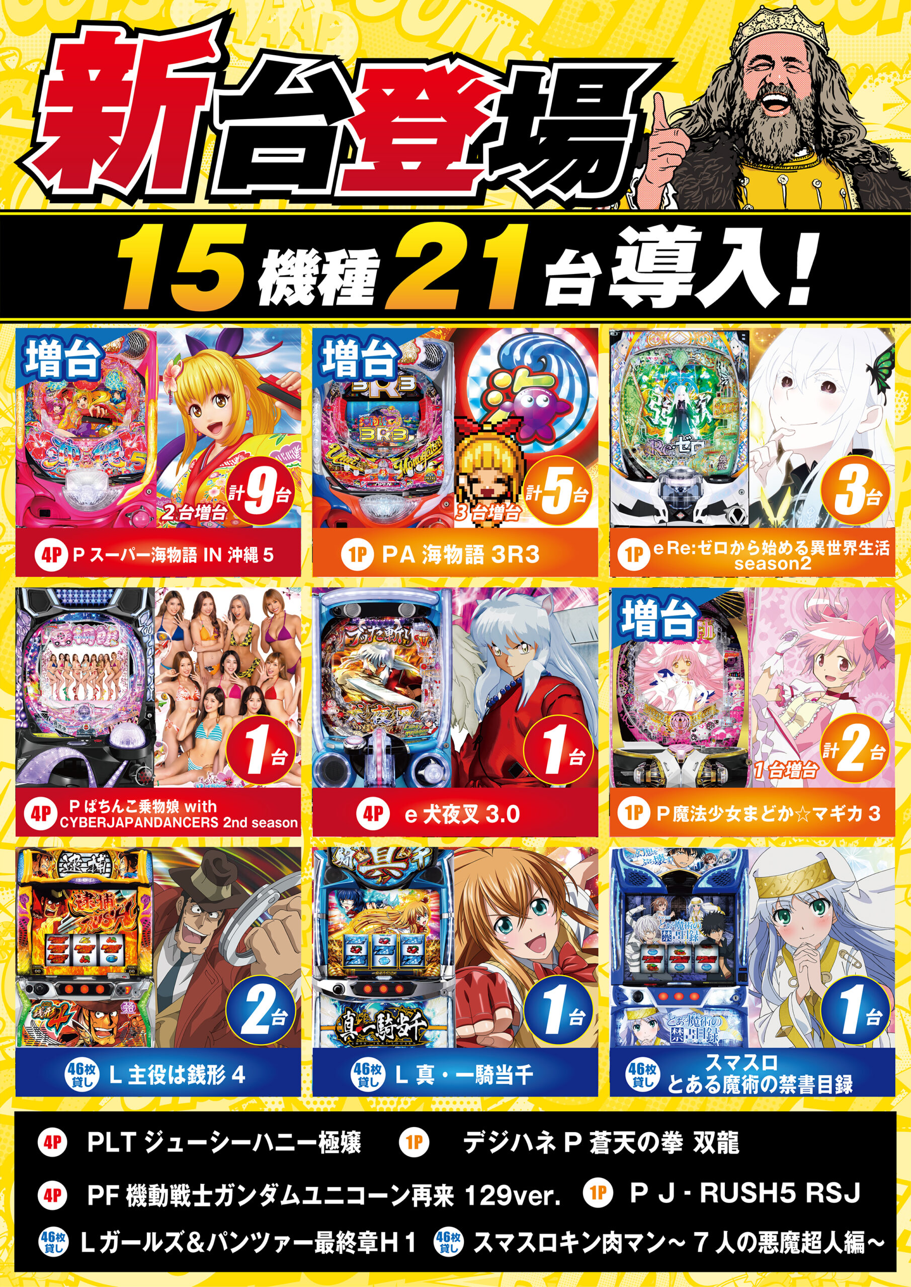 新台導入済み